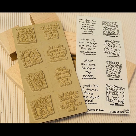 NEW Stampin Up 8pc Variety Sentiments